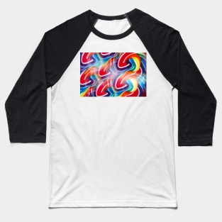 Close-up of swirly rainbow lollipop through prism filter Baseball T-Shirt